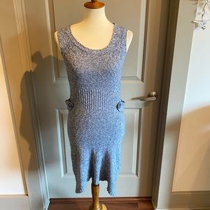 Blue sweater vest dress